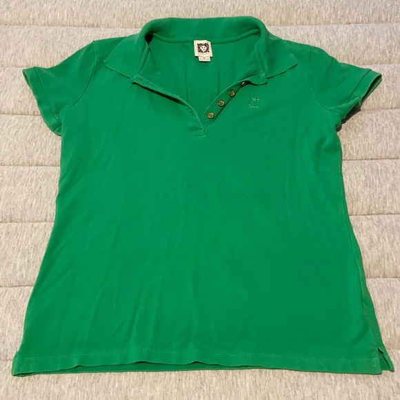 Anne Klein green polo t-shirt